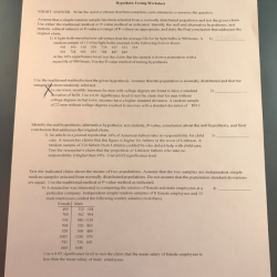 Hypothesis worksheet 2 answer key