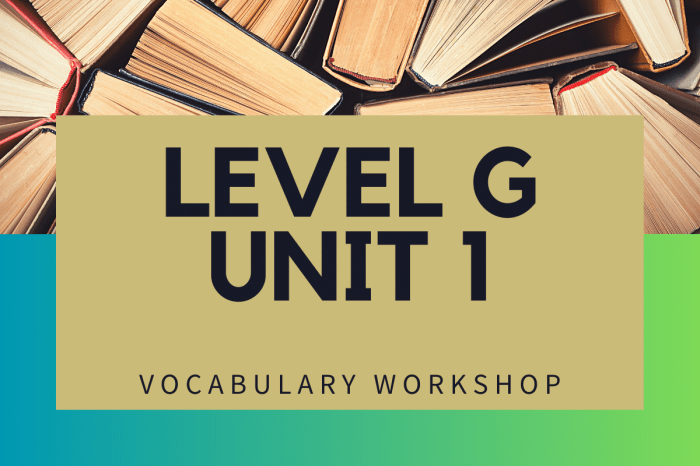 Sadlier vocabulary workshop level g answers unit 1