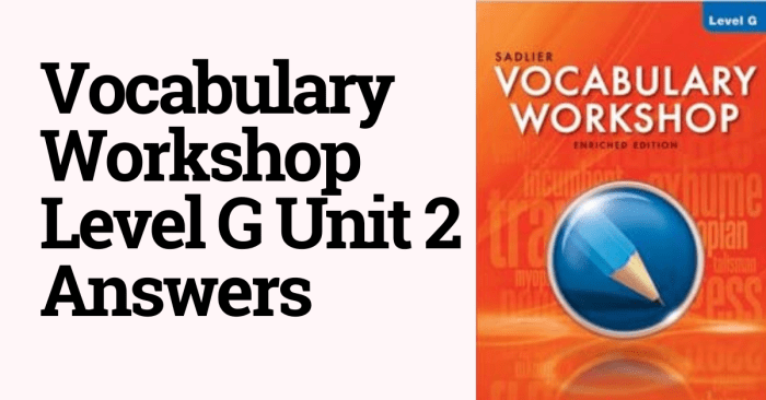 Sadlier vocabulary workshop level g answers unit 1