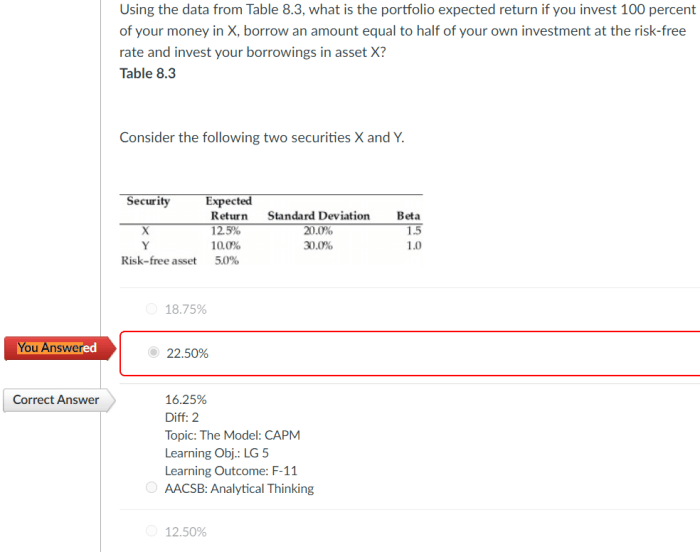 The expected return for an asset is 18.75 percent